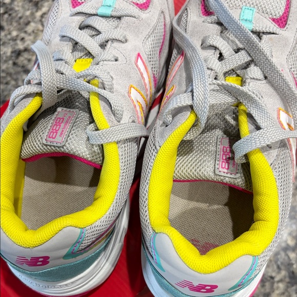 New Balance Kids Sneakers - Gray, Yellow, Pink, Blue - Picture 8 of 16
